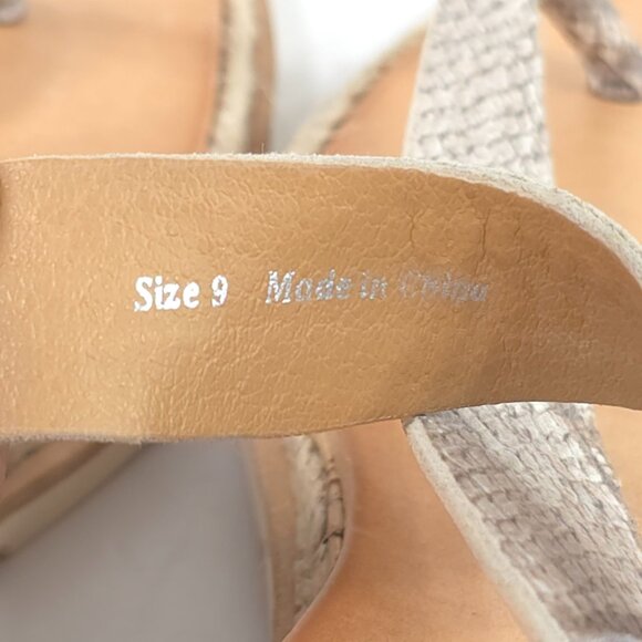 NWOB DOLCE VITA Myra GRAY Snake Print Sandals Women's Size 9 FAUX LEATHER NEW... - Picture 10 of 16